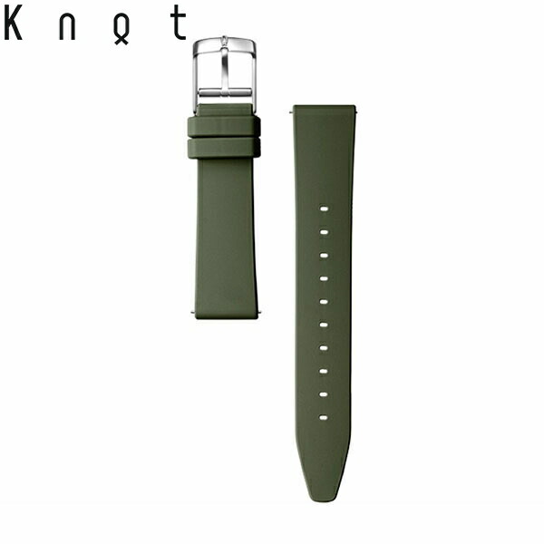 Knot ノット 時計 シリコンラバーストラップ 時計ベルト 18mm オリーブ ベルトのみ購入はメール便のため代引き・着日指定・包装不可 スペアベルト 日本製 腕時計 ウォッチストラップ 7,150円