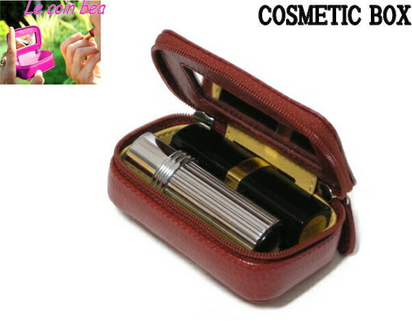 knotting world rollie j mirror with lipstick case bordeaux makeup rep
