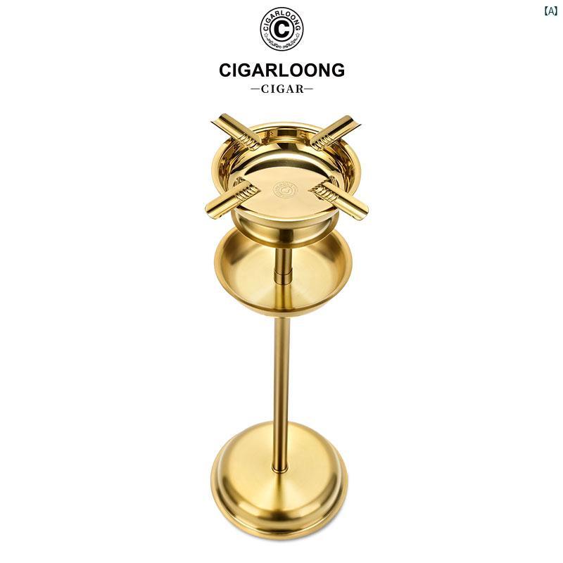 タバコグッズ　タバコ用品　かっこいい　大人 CIGARLOONG シガー 灰皿 銅 金属 垂直 CL