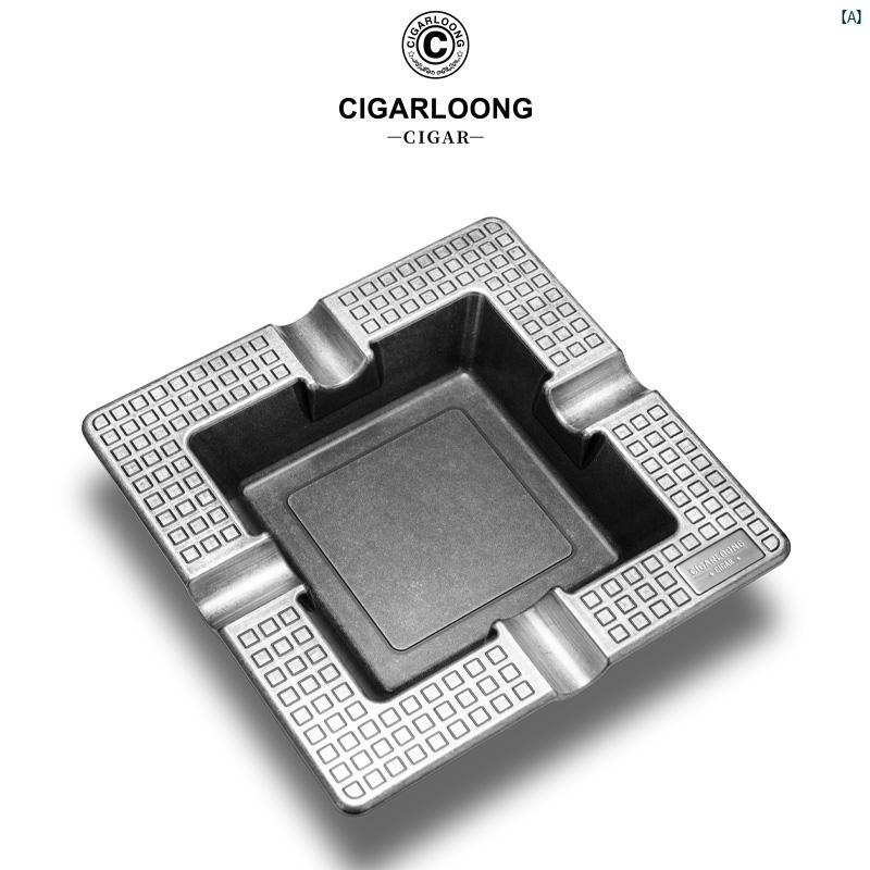 タバコグッズ　タバコ用品　かっこいい　大人 CIGARLOONG シガー 灰皿 金属大 口径 煙 トラフ ホーム オフィス CLG 2013