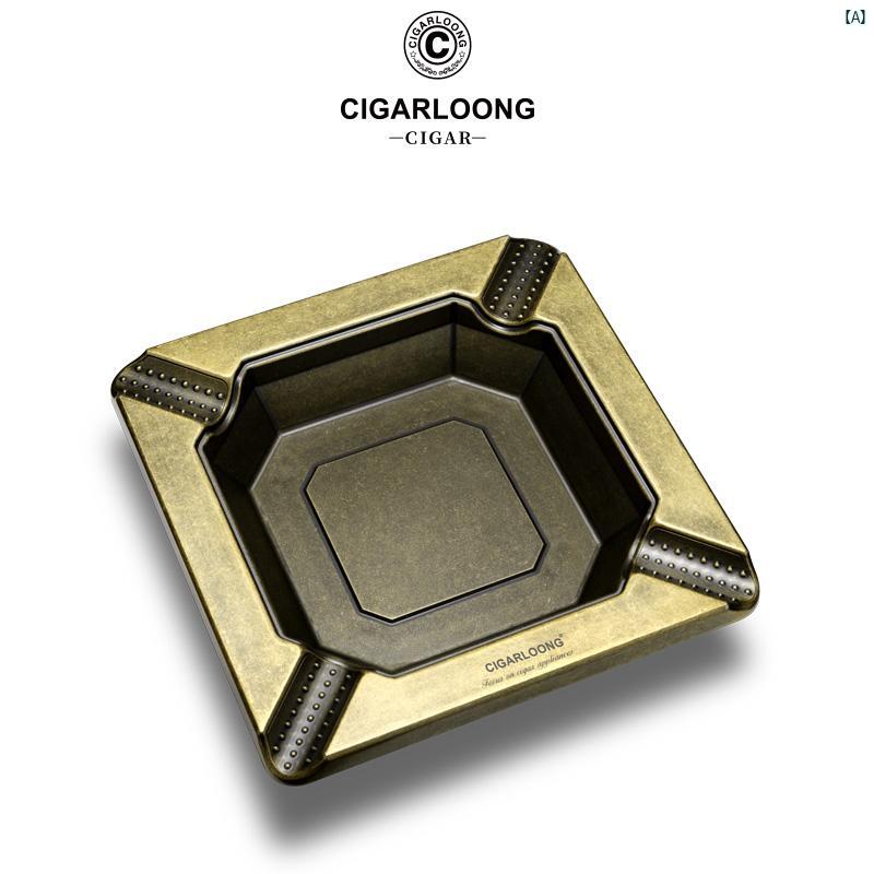 タバコグッズ　タバコ用品　かっこいい　大人 CIGARLOONG シガー 灰皿 金属大 直径 4 スロット ホーム オフィス CLG 2014