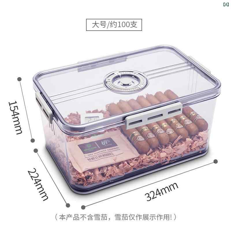 タバコグッズ　タバコ用品　かっこいい　大人 CIGARLOONG シガー ヒュミドール大容量 プロ 密閉 ポータブル ヒュミドール CLAB 0001 a