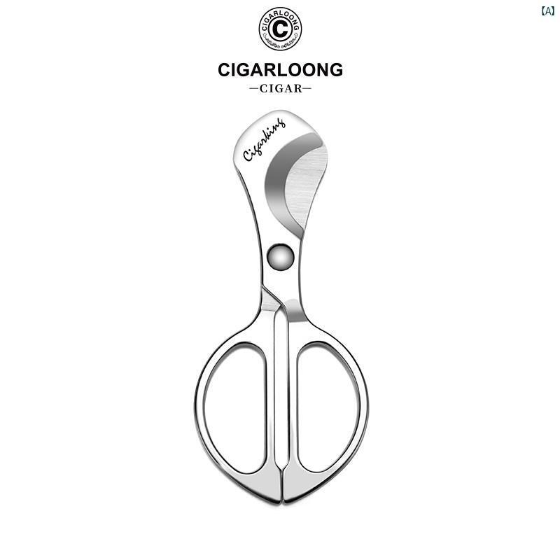 タバコグッズ　タバコ用品　かっこいい　大人 CIGARLOONG シガーカッター シャープ 両刃 スムース クラシック グリップ CLE 22 KZ 3