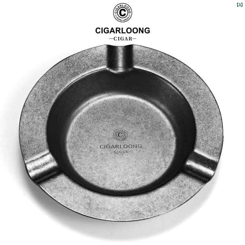タバコグッズ　タバコ用品　かっこいい　大人 CIGARLOONG キューバ 産 シガー 灰皿 スペシャル メタル レトロ 家庭用 CLG 22 HB 1