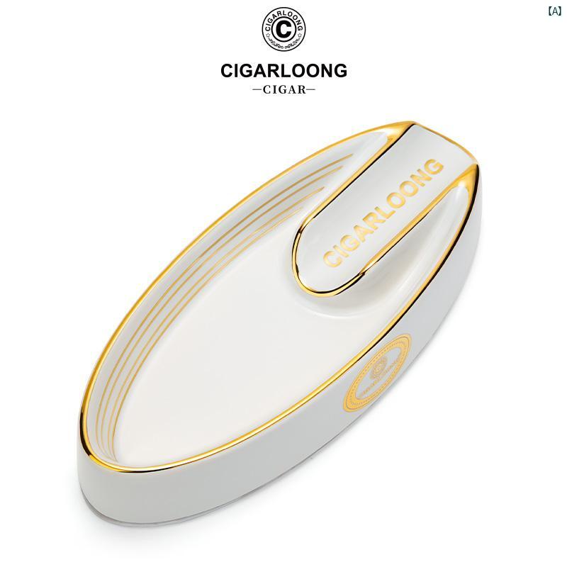 タバコグッズ　タバコ用品　かっこいい　大人 CIGARLOONG セラミック 葉巻 灰皿大 径 家庭 用 消 煙 器 CLG 22 EX 1