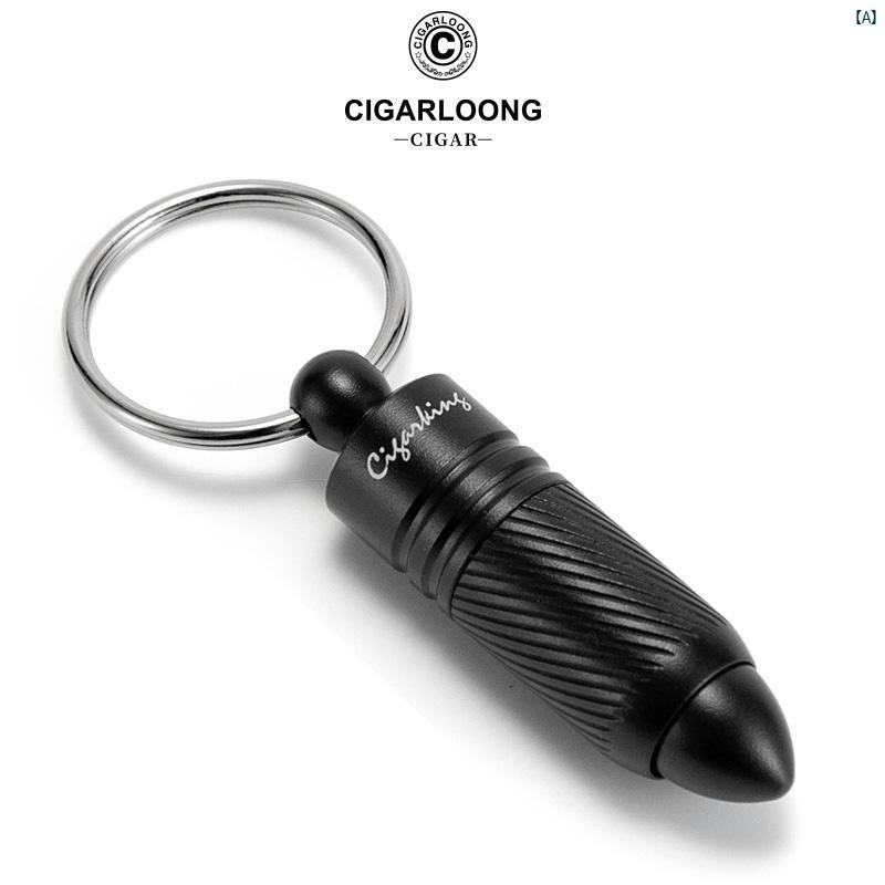 タバコグッズ　タバコ用品　かっこいい　大人 CIGARLOONG シガーカッター ポータブル シガー ドリル ドイツ ブレード ツール 特殊 パンチ