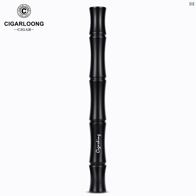 タバコグッズ　タバコ用品　かっこいい　大人 CIGARLOONG 多機能 葉巻 喫煙者 灰 ホルダー 松 煙 穴あけ 穴 針 クリア