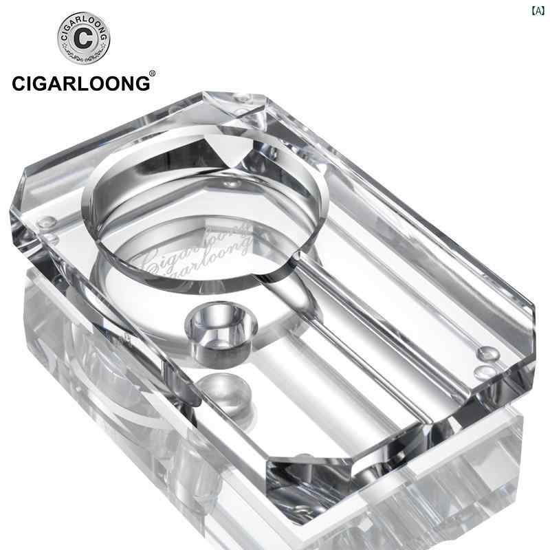 タバコグッズ　タバコ用品　かっこいい　大人 CIGARLOONG シガー 灰皿 ホーム タバコ 皿大 径 クリスタル CLG 20 CQ 1