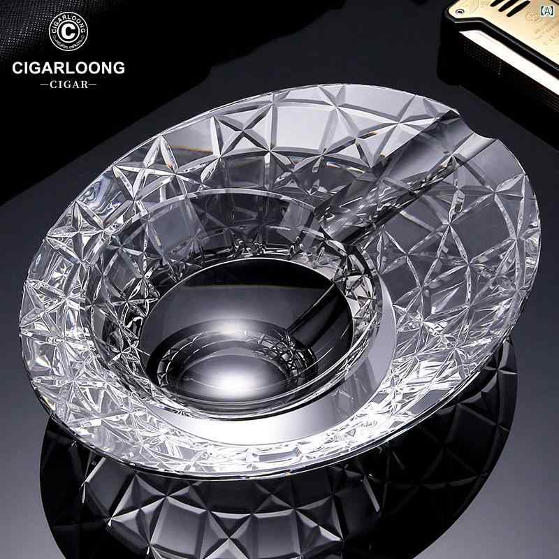 タバコグッズ　タバコ用品　かっこいい　大人 CIGARLOONG シガー 灰皿 装飾品 タバコ 皿 クリスタル CLG 22 CB 1