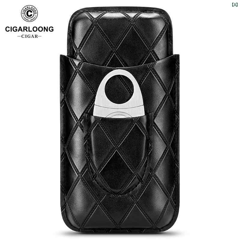 タバコグッズ　タバコ用品　かっこいい　大人 CIGARLOONG シガーセット 携帯用 シガーケース キューバ 葉巻 ツール セット CLH 21 LP 1