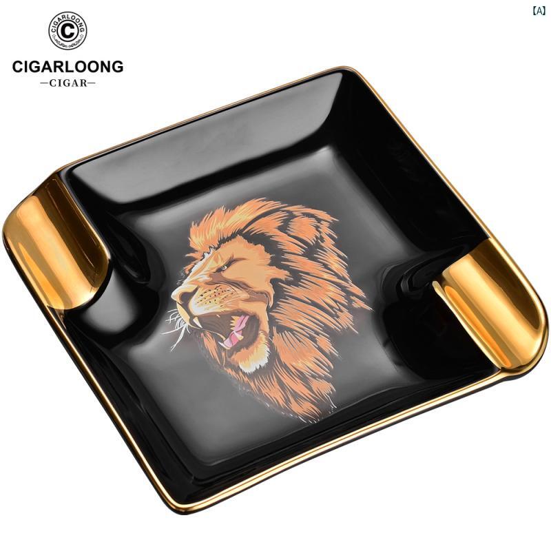 タバコグッズ　タバコ用品　かっこいい　大人 CIGARLOONG シガー 灰皿 滑り くい大 径 セラミック ソーサー CLG 21 IL 1