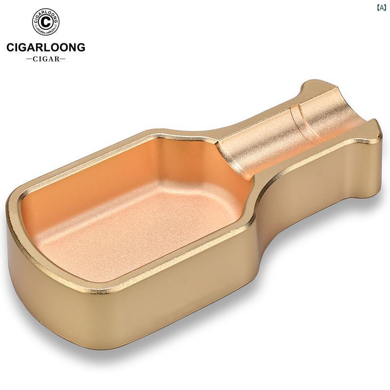 タバコグッズ　タバコ用品　かっこいい　大人 CIGARLOONG 灰皿 合金 家庭用 煙 皿 ポータブル大 口径 消 器 CL 2005