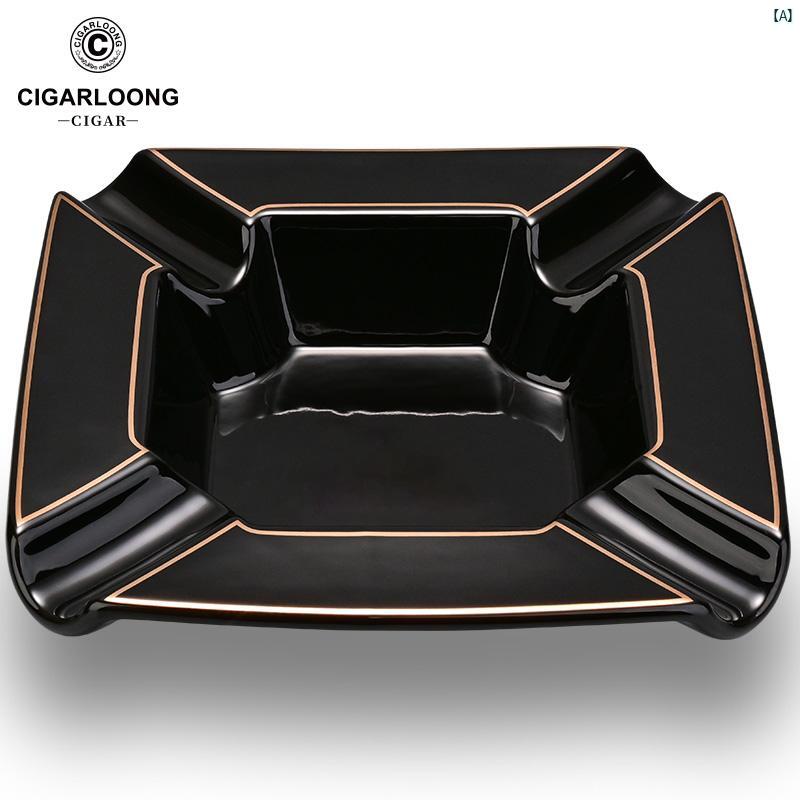 タバコグッズ　タバコ用品　かっこいい　大人 CIGARLOONG シガー 灰皿 50 記念 セラミック 灰皿大 径 家庭用 CLG 21 FB 1