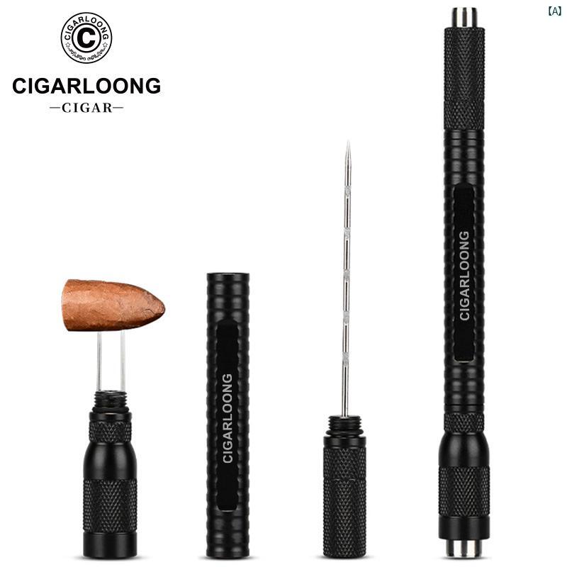 タバコグッズ　タバコ用品　かっこいい　大人 CIGARLOONG シガーニー ドル ポータブル シガー ドリル ホール オープナー ダブル ドレッジ CLR 21 CY 1