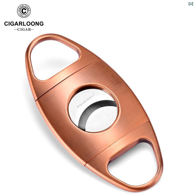 タバコグッズ　タバコ用品　かっこいい　大人 CIGARLOONG シガーカッター シャープ ステンレス 開閉 ハサミ ポータブル 合金 CLE 21 A 1