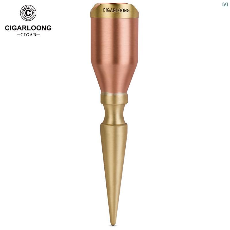 タバコグッズ　タバコ用品　かっこいい　大人 CIGARLOONG シガー ホルダー大 径 ブロンズ ゴルフ 屋外 床 置き型 ホルダー ギフト ボックス