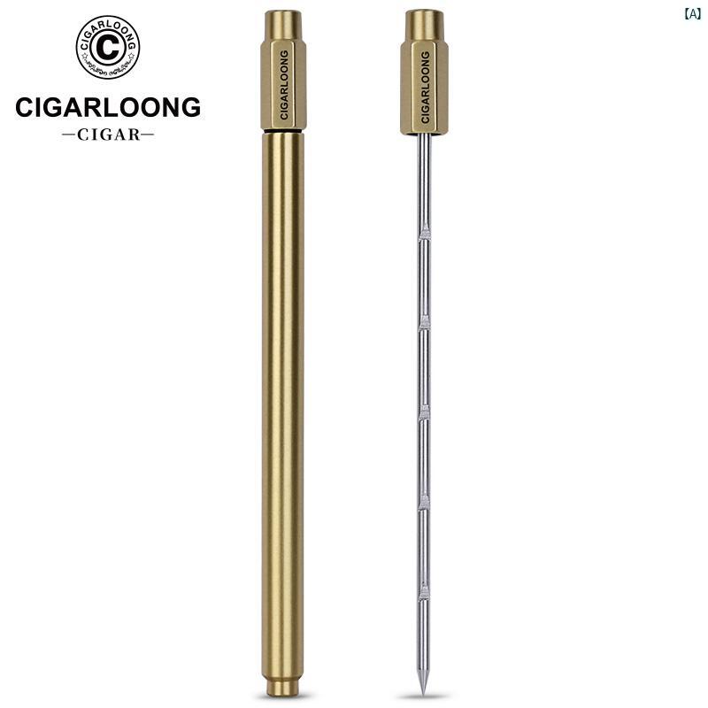 タバコグッズ　タバコ用品　かっこいい　大人 CIGARLOONG シガー パス ニードル ポータブル ステンレス 針 本体 火傷 防止 手 アン ブロック スモーク パサー