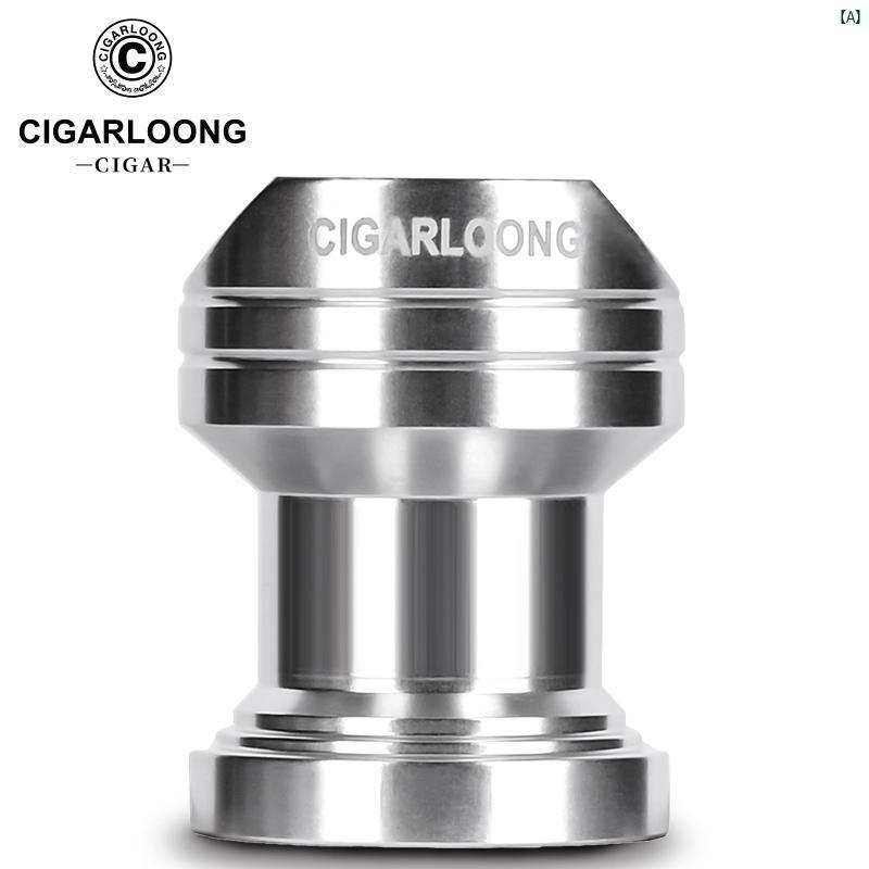 タバコグッズ　タバコ用品　かっこいい　大人 CIGARLOONG シガー ホルダー大 直径 合金 フルート ホルダー ポータブル アクセサリー
