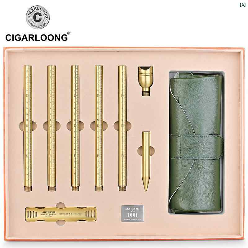 タバコグッズ　タバコ用品　かっこいい　大人 CIGARLOONG シガー 喫煙 セット ゴルフ ホルダー フロア ギフト ボックス JFGEF 002