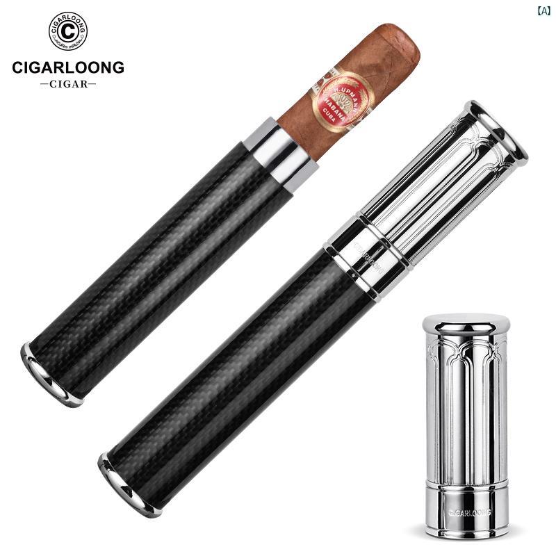 タバコグッズ　タバコ用品　かっこいい　大人 CIGARLOONG シガー チューブ 密封 保湿 チューブ大 口径 ポータブル ギフト ボックス JFK 18
