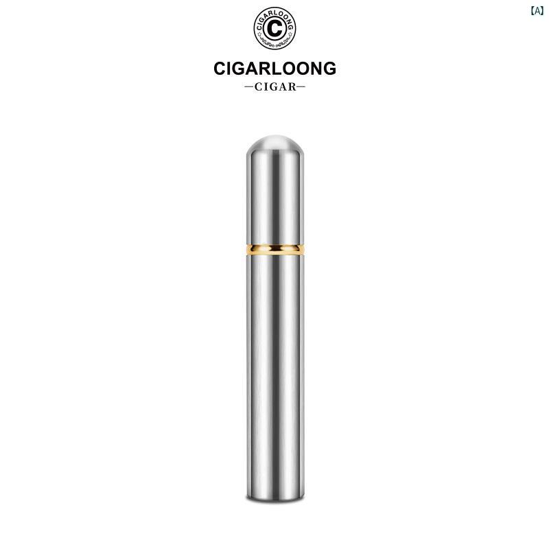 タバコグッズ　タバコ用品　かっこいい　大人 CIGARLOONG シガー チューブ 旅行 ポータブル 葉巻 加 湿 器 喫煙 アクセサリー CT 24 DS