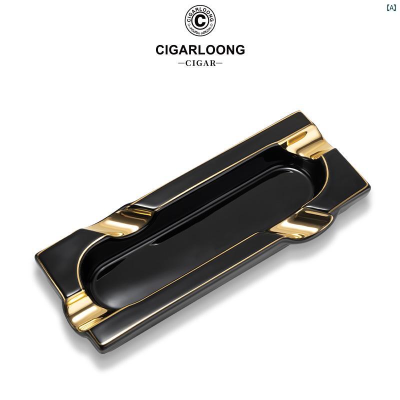 タバコグッズ　タバコ用品　かっこいい　大人 CIGARLOONG 葉巻 灰皿 マルチ 口径 フルート セラミック 煙 CG 24 DE 1