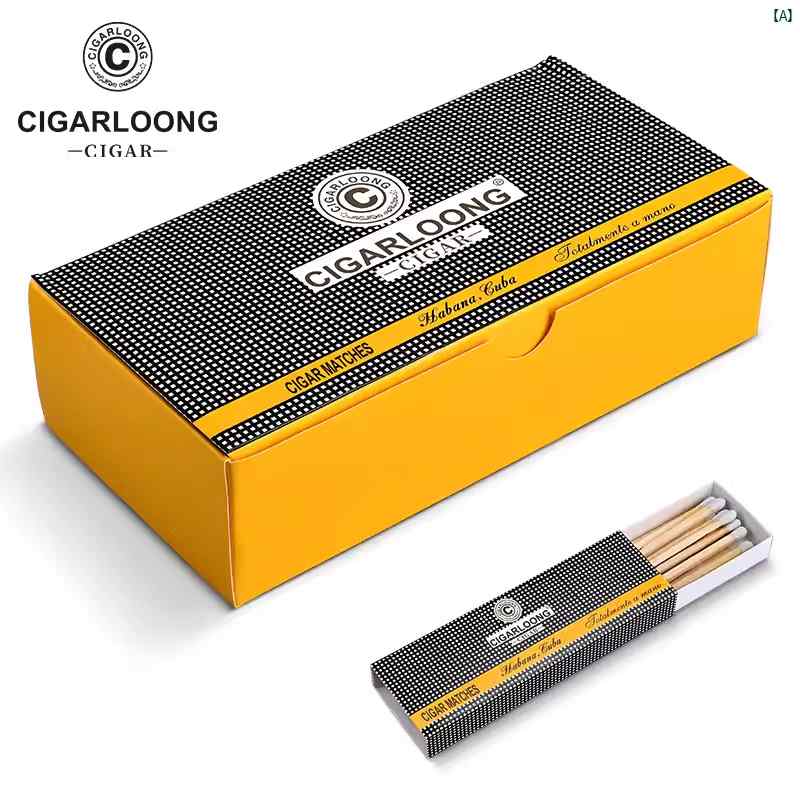 タバコグッズ　タバコ用品　かっこいい　大人 CIGARLOONG ヴィンテージ マッチ 101 mm 拡張 ホワイト 樺 葉巻 24本 入小 箱 CLD 20 CQ 1