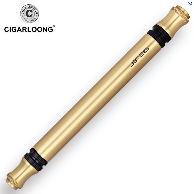 タバコグッズ　タバコ用品　かっこいい　大人 CIGARLOONG シガーニー ドル シガー スモーク フィルター パイン ニードル ダブル 火傷 防止 装置 JFK 20