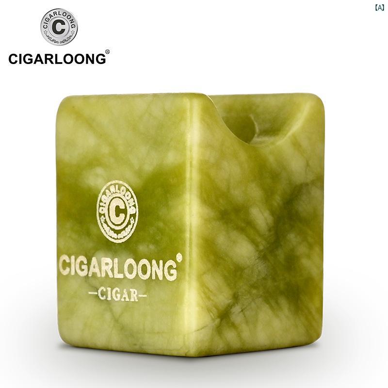 タバコグッズ　タバコ用品　かっこいい　大人 CIGARLOONG シガー ホルダー 翡翠大 直径 トラフ ポータブル アクセサリー