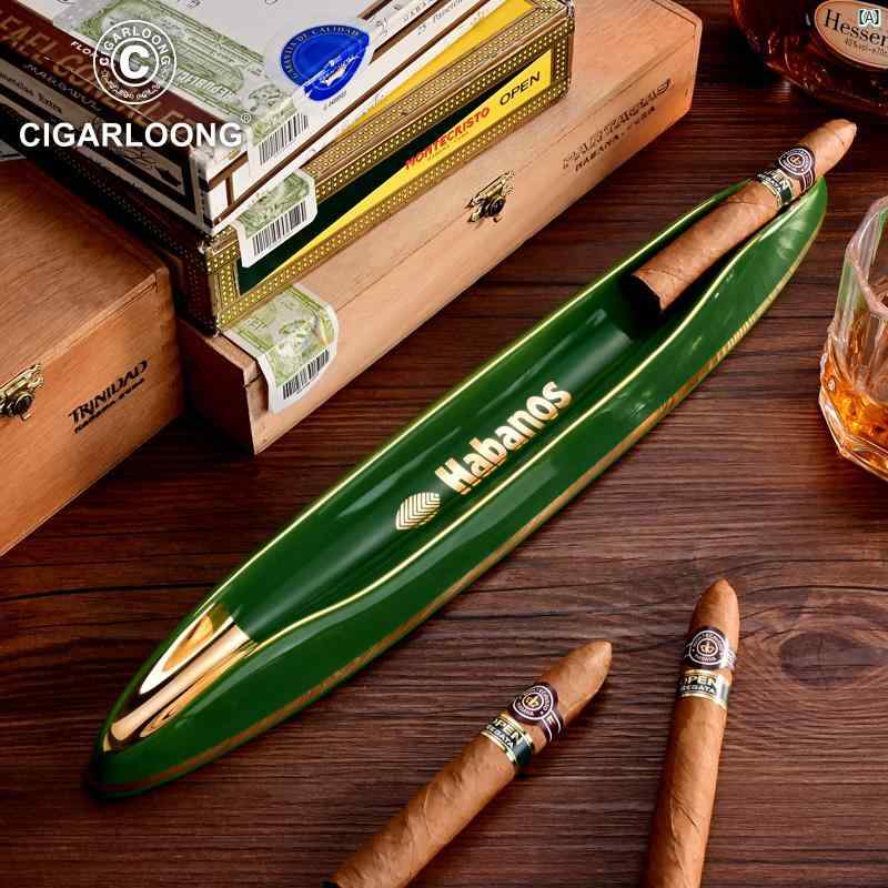 タバコグッズ　タバコ用品　かっこいい　大人 CIGARLOONG シガー 灰皿 ボーンチャイナ ヨーロピアンリビング ルーム 装飾 葉巻 マルチ カラー オプション 消 煙 器