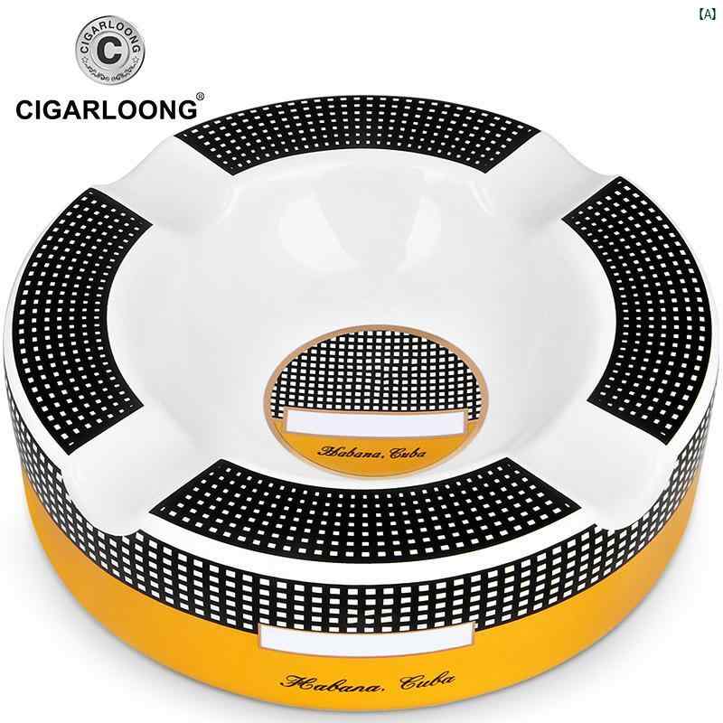 タバコグッズ　タバコ用品　かっこいい　大人 CIGARLOONG シガー 灰皿 骨 セラミック ファッション リビング ルーム ホーム オフィス