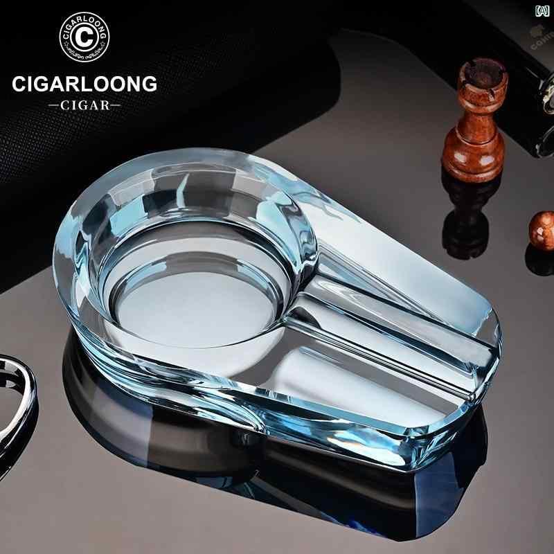 タバコグッズ　タバコ用品　かっこいい　大人 CIGARLOONG クリスタル 葉巻 灰皿 実用的 創造的 個性的 ホーム リビング ルーム ホテル オフィス