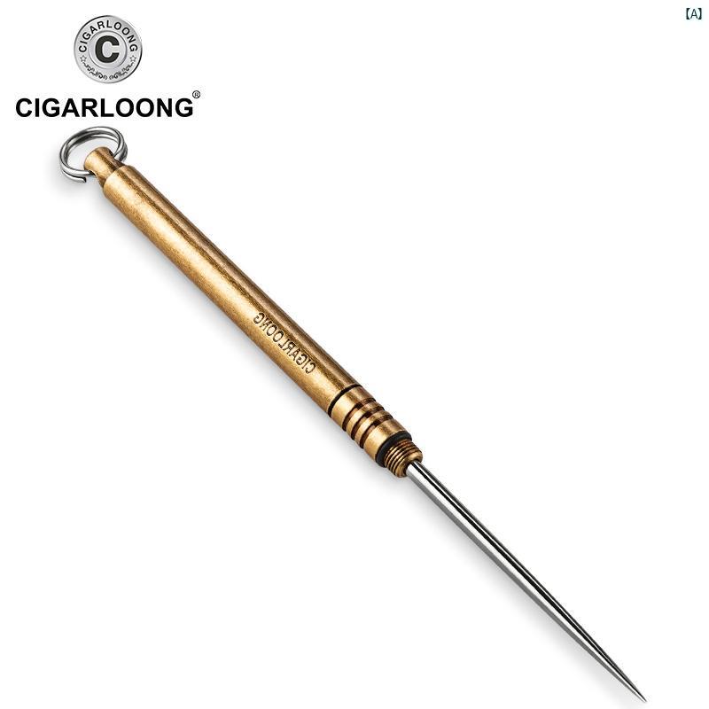 タバコグッズ　タバコ用品　かっこいい　大人 CIGARLOONG シガーニー ドル シガー スモーカー パイン スモーク ニードル ポータブル ハンドヘルド 火傷 防止 装置