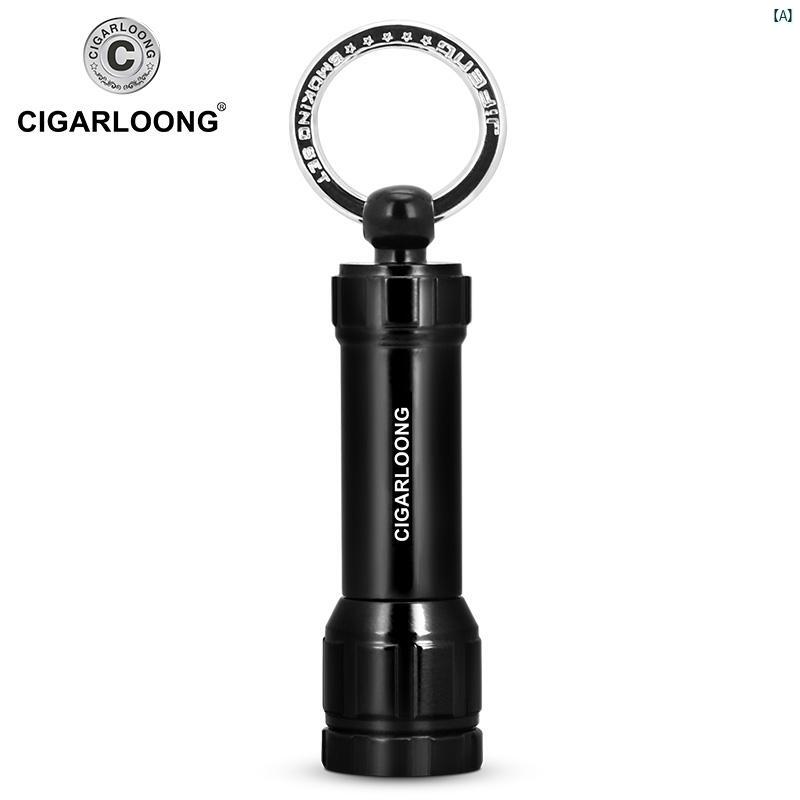 タバコグッズ　タバコ用品　かっこいい　大人 CIGARLOONG シガー ドリル 金属 ステンレス ポータブル ホール オープナー シャープ 葉巻 ハサミ