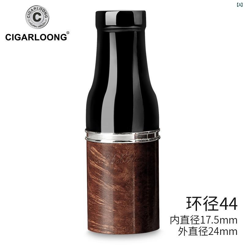 タバコグッズ　タバコ用品　かっこいい　大人 CIGARLOONG ヘザー ウッド シガー ホルダー 無垢材 タバコ シガーセット アクセサリー メンズ ギフト