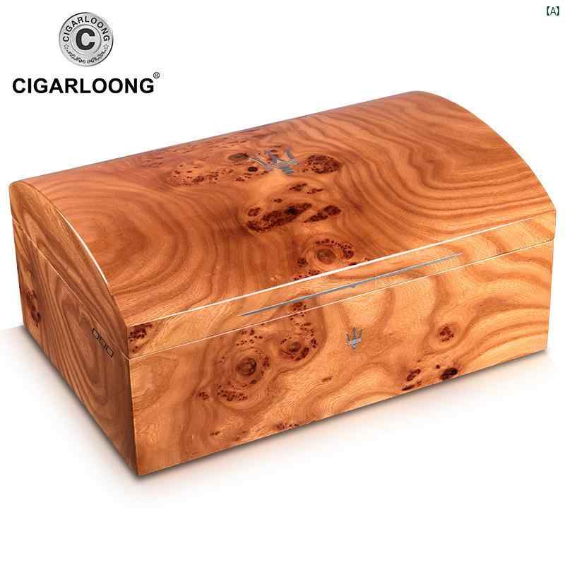 タバコグッズ　タバコ用品　かっこいい　大人 CIGARLOONG シガー ヒュミドール 杉 無垢材 キャビネット CLA 00814