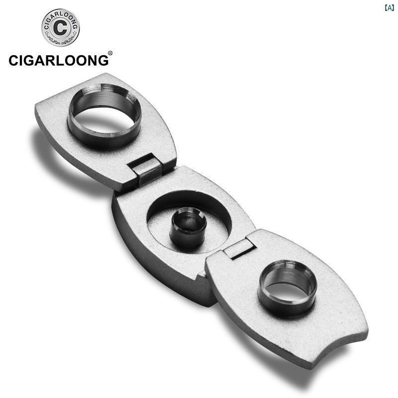 タバコグッズ　タバコ用品　かっこいい　大人 CIGARLOONG シガー ドリル ポータブル 多機能 大小 開口部 テクスチャ パンチ