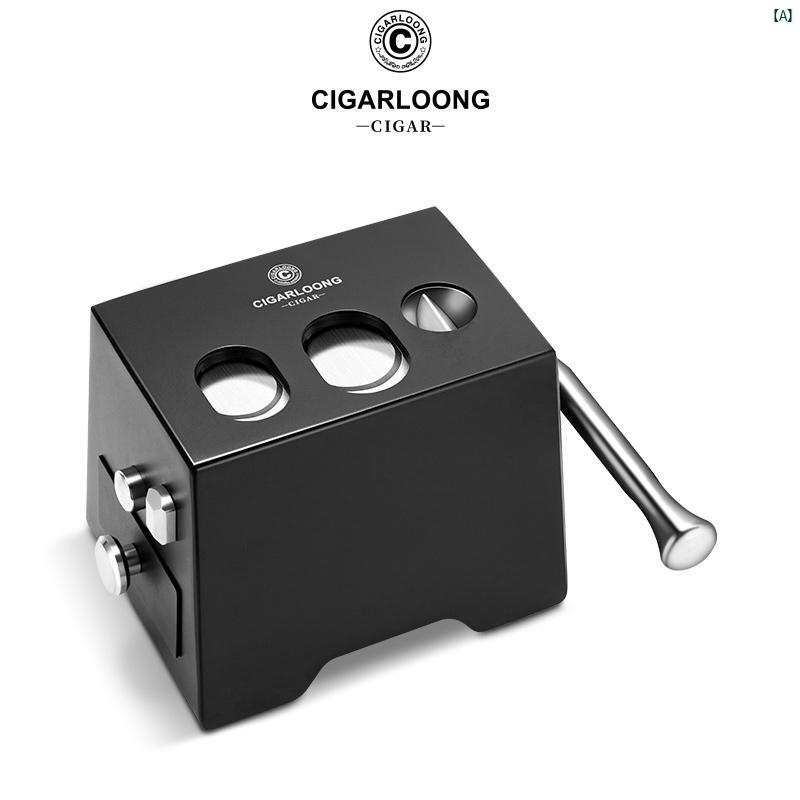 タバコグッズ　タバコ用品　かっこいい　大人 CIGARLOONG デスク トップ 葉巻 ハサミ 鋭い 刃 V カット ステンレス さみ プライヤー