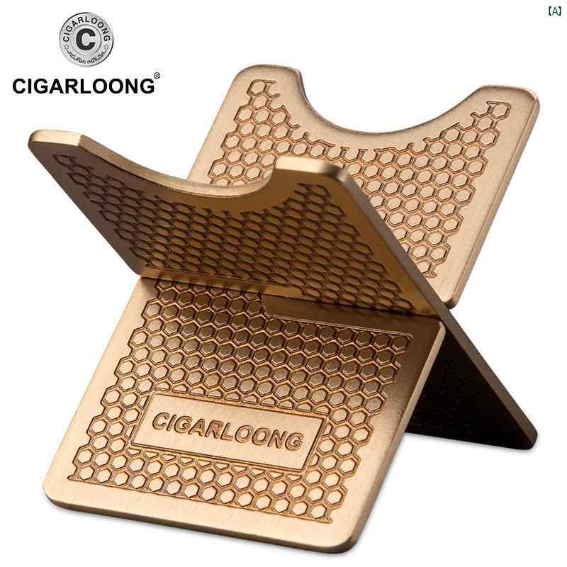 タバコグッズ　タバコ用品　かっこいい　大人 CIGARLOONG シガー ホルダー クロス ポータブル 折りたたみ ラック トレイ 葉巻 喫煙 アクセサリー