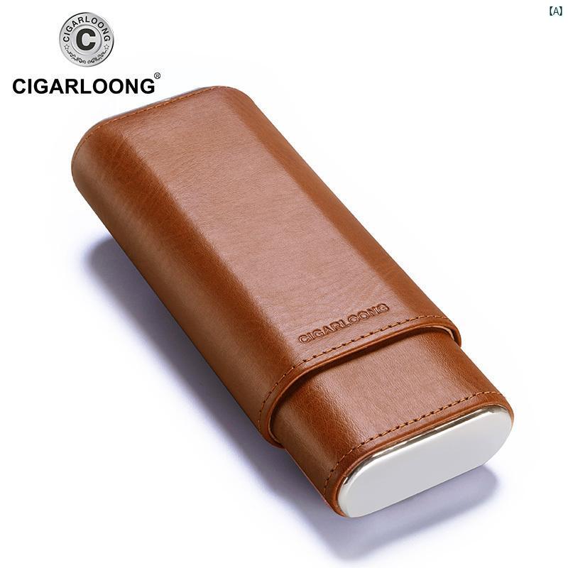 タバコグッズ　タバコ用品　かっこいい　大人 CIGARLOONG シガーセット シガー ヒュミドール セット ポータブル 3 パック ギフト ボックス パッケージ