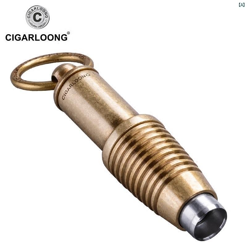 タバコグッズ　タバコ用品　かっこいい　大人 CIGARLOONG シガー ドリル ポータブル ホール オープナー 掘削 さみ ダブル サイズ シャープ パンチ