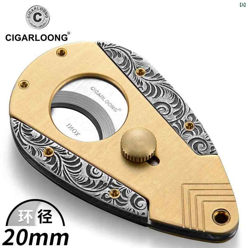 タバコグッズ　タバコ用品　かっこいい　大人 CIGARLOONG シガー さみ 金属 ステンレス 鋭い 刃 厚手 タバコ ハサミ
