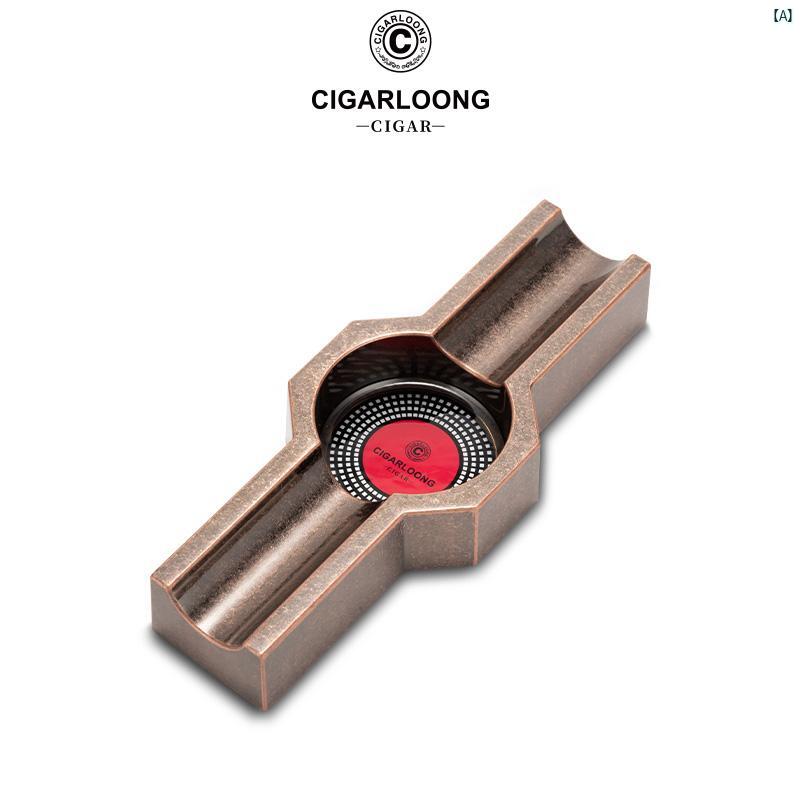 タバコグッズ　タバコ用品　かっこいい　大人 CIGARLOONG シガー 灰皿 マルチ キャリバー フルート 亜鉛 合金 CG 24 AX 2