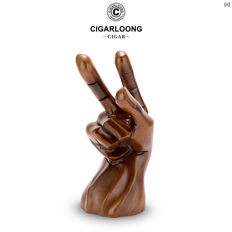 タバコグッズ　タバコ用品　かっこいい　大人 CIGARLOONG シガー ジェスチャー オーナメント 樹脂 装飾 自由 マッチ CLAHH 2