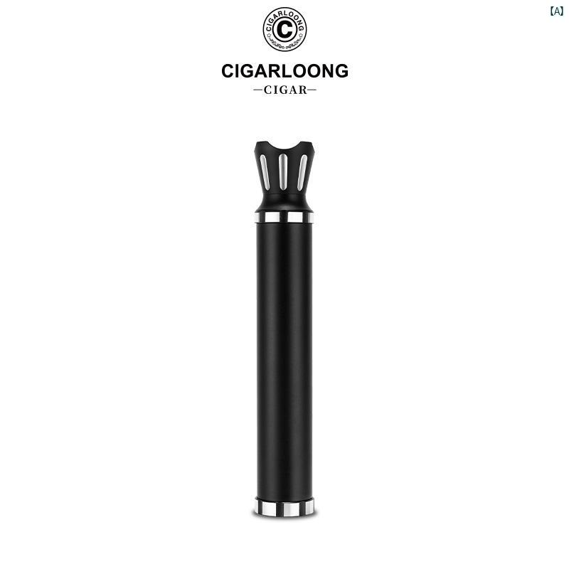 タバコグッズ　タバコ用品　かっこいい　大人 CIGARLOONG シガー チューブ 密閉 防 湿 ステンレス スチール 加 器 ポータブル 1