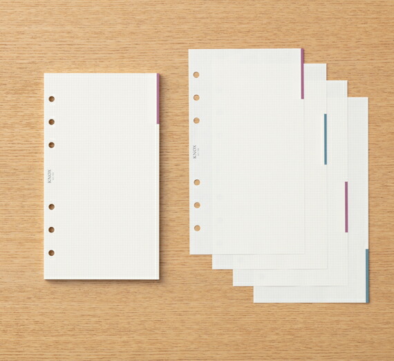 楽天市場 ミニサイズ インデックス機能付2mm方眼メモ 80枚 システム手帳 ミニ6穴 ルーズリーフ 手帳 中身 だけ 6穴 リフィル スケジュール帳 メモ帳 ビジネス手帳 バインダー Knoxbrain ノックス メモ レフィル Knox インデックス 文房具 ノート リフィール