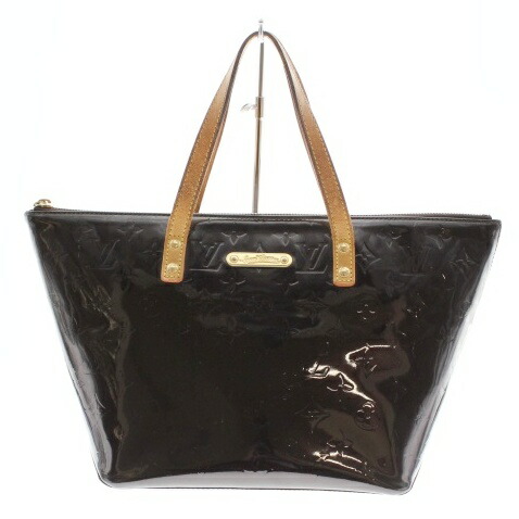 【美品】ルイヴィトン ベルヴューGM ショルダートートバッグ アマラント ルイ・ヴィトン ヴェルニ ペルヴューGM アマラント【ルイ