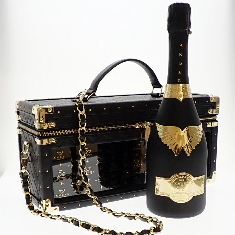 エンジェル　シャンパン　ブラック　５周年　アニバーサリー　レザー Amazon.co.jp: ANGEL CHAMPAGNE NV Brut Black 5th Anniversary