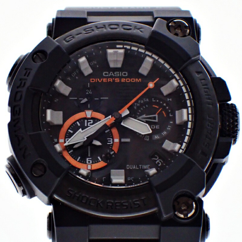 【中古】CASIO カシオ G-SHOCK FROGMAN GWF-A1000XC-1AJF USED-AB メンズ 電磁波ソーラー 石英 黒文字盤 ウオッチ m25-1200307925800355【かんてい局前橋店】