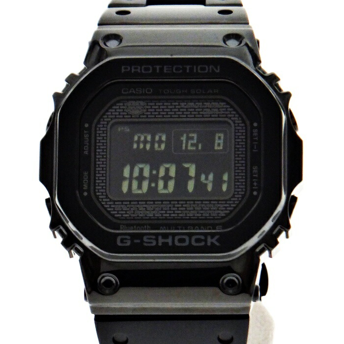 【中古】CASIO カシオ　G-SHOCK GMW-B5000GD-1JF USED-A メンズ 耐衝撃構造（ショックレジスト）ワンプッシュ三つ折れ式中留 電波ソーラー フルメタル 黒文字盤 腕時計 m25-1200307925800142【かんてい局前橋店】
